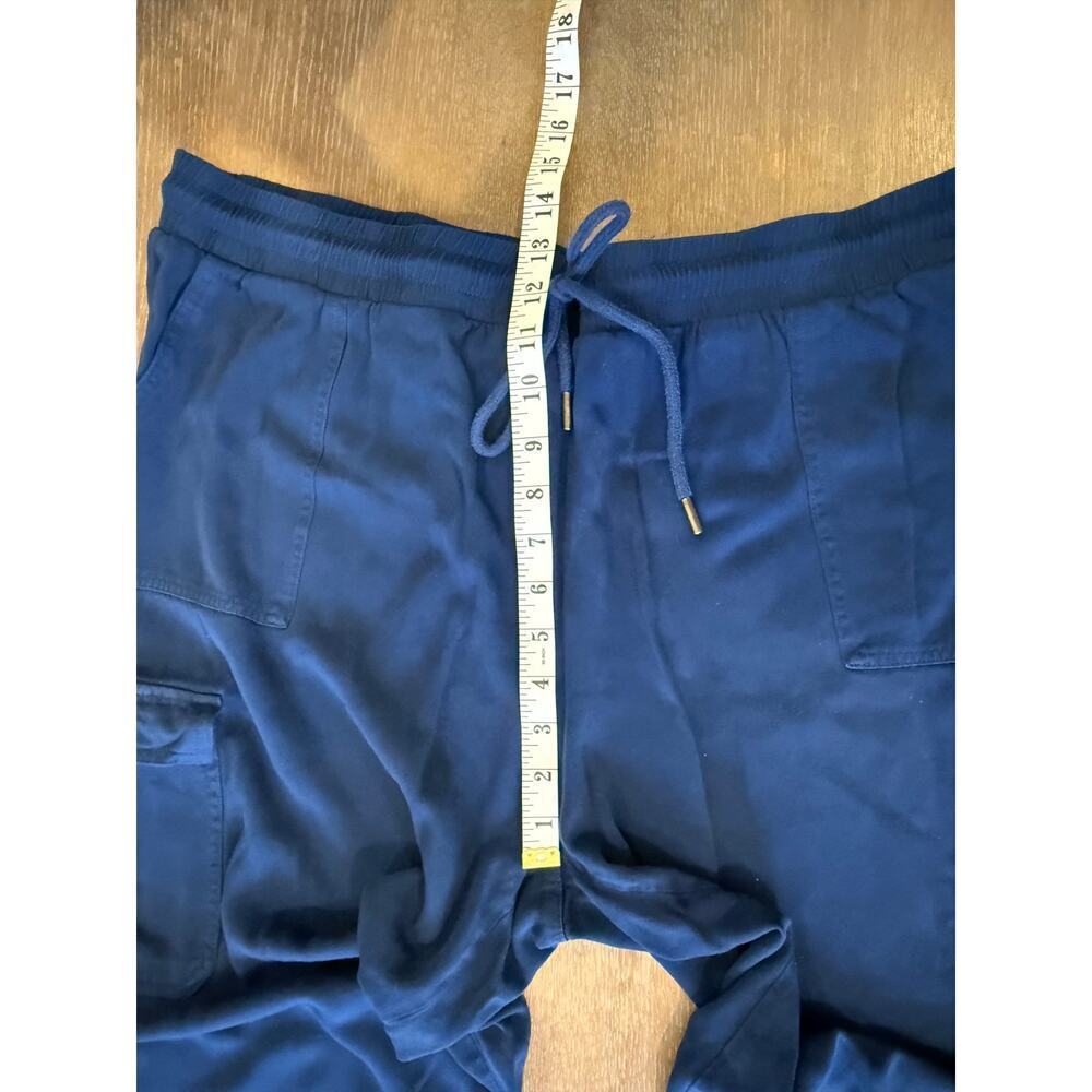 FRYE Blue Cropped Cargo Style Pants Women size 2X 2XL XXL - Picture 7 of 8